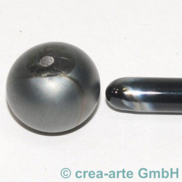 Handmade nero metallico 3-4mm